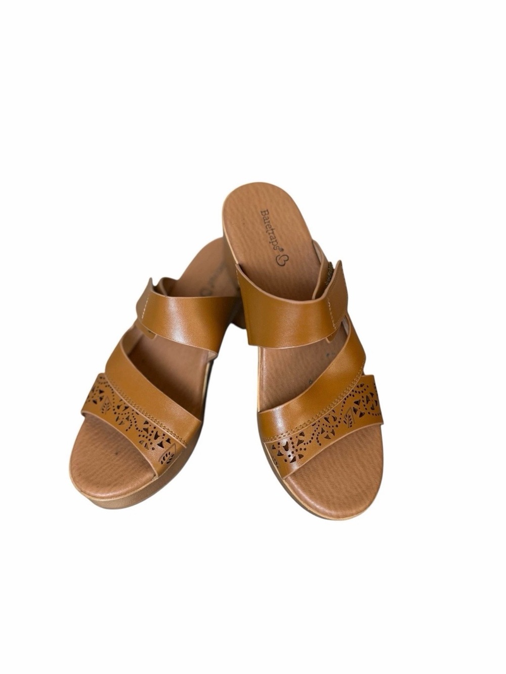 BareTraps Women's Tan Slide Sandals
